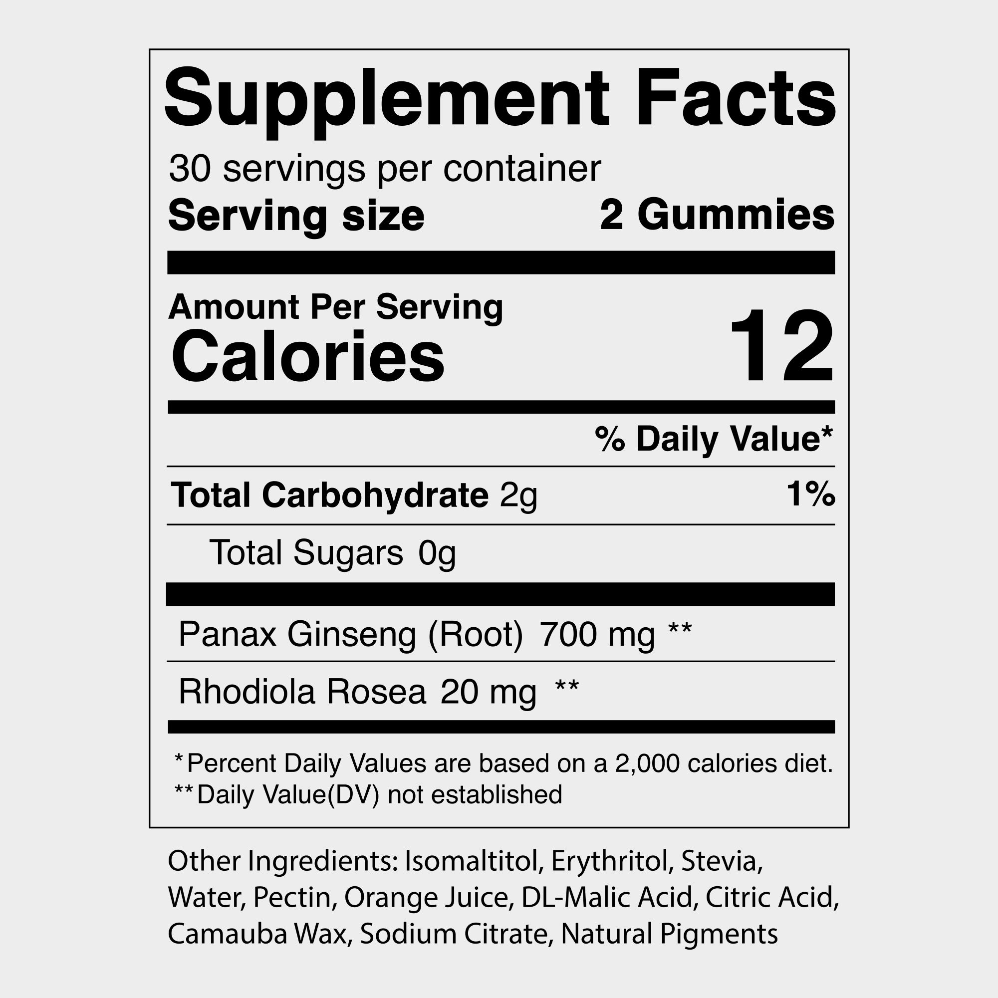 Ginseng Gummies - Blueberry